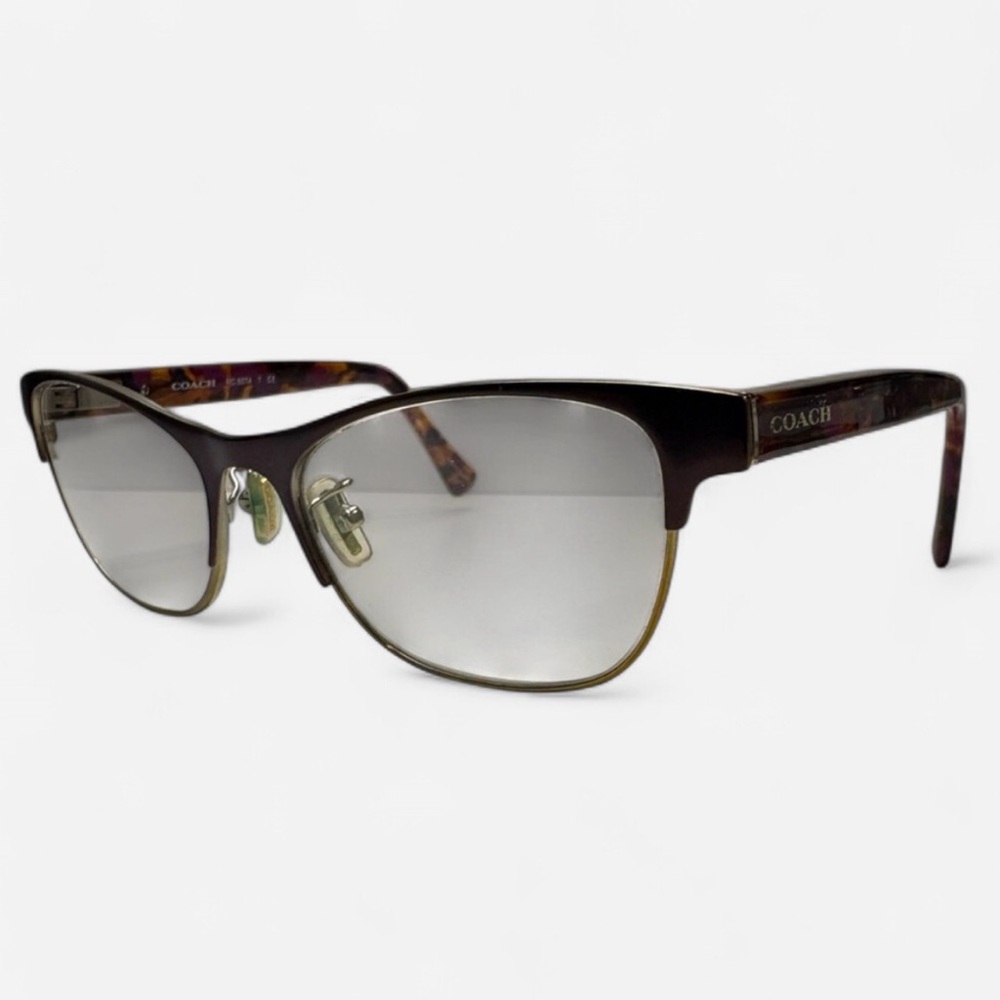 COACH EYEGLASSES 9241 (Satin Prpl‎ Gold/Prpl Confetti) 52•17•135 COACH GLASSES